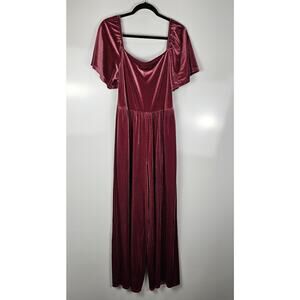 Old Navy jumpsuit womens XL stretch fabric pockets length 58in